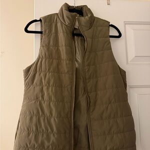 Michael Kors Olive Quilted Vest